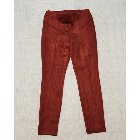 Marc New York brick red faux suede ankle pants S - Picture 2 of 5